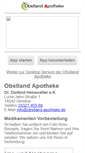 Mobile Screenshot of obstland-apotheke.de
